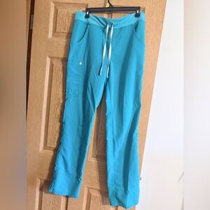 Teal Straight leg women's figs size medium tall